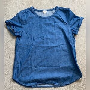 J Crew Chambray Blouse